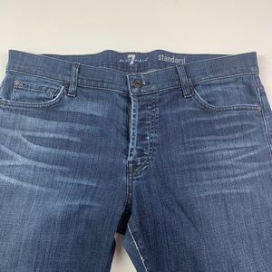7 FOR ALL MANKIND Standard Mens Jeans Size 36 Blue